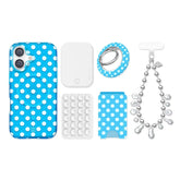 Aquamarine Polka Dot iPhone Bundle Set