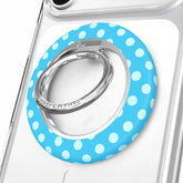 Aquamarine Polka Dot MagSafe Grip Ring