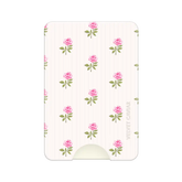 Pink Peony Floral MagSafe Wallet