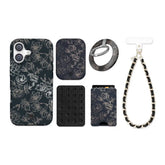Floral Rose Gold Chrome iPhone Bundle Set