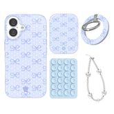 Lovely Blue Bows iPhone Bundle Set - Grip