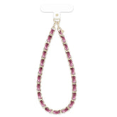 Mauve Pink Velvet Chain Phone Charm
