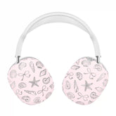 Pink Coastal Seashells AirPod Max Case