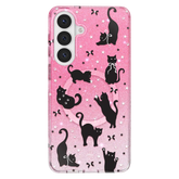 Lucky Kittens Glitter Samsung Case
