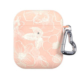 Peach Blossom Floral AirPod Case