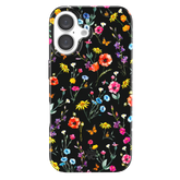 Black Wildflower iPhone Case