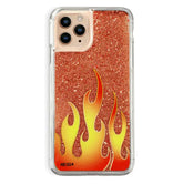 Glitter Flames iPhone Case by Nessa