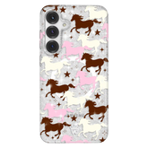 Pink Pony Glitter Samsung Case