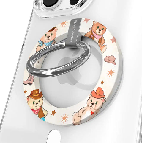 Cowboy Teddy MagSafe Grip Ring