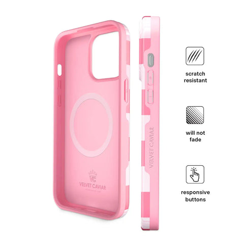Pink Vibe Checkered iPhone Case