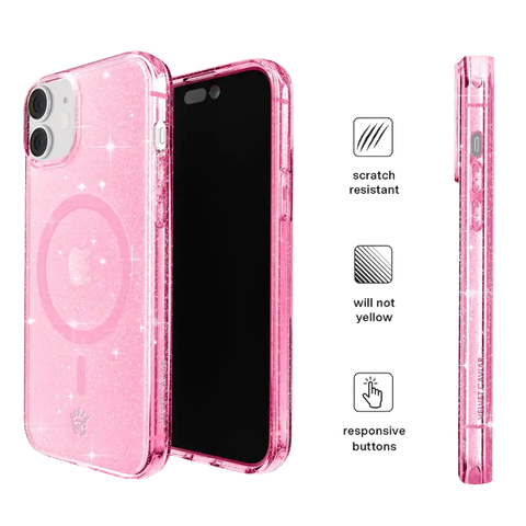 Pink Stardust Glitter iPhone Case