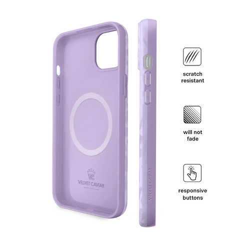 Lilac Leopard iPhone Case