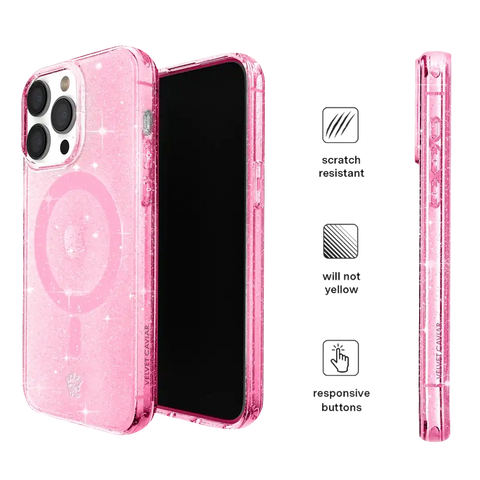 Pink Stardust Glitter iPhone Case