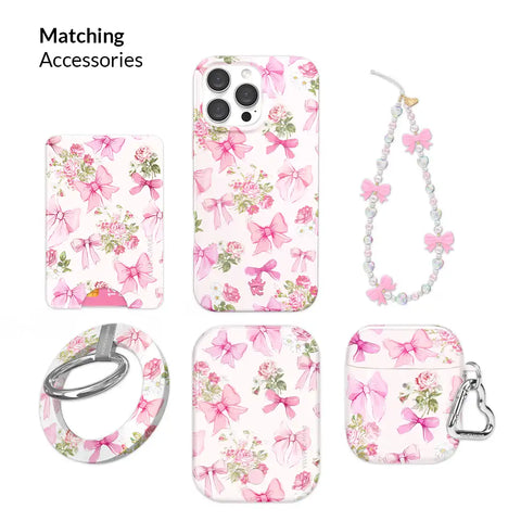 Posie Pink Bows MacBook Case