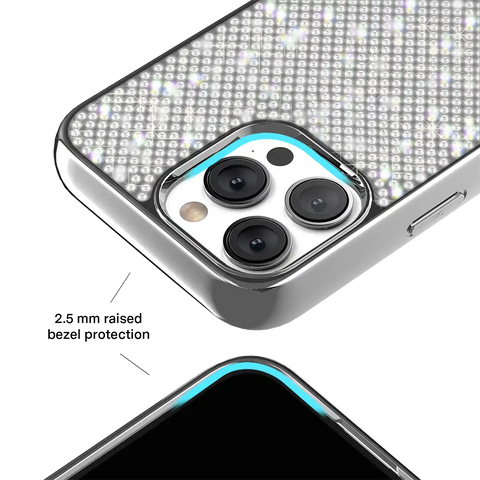 Chrome Caviar Crystals iPhone Case