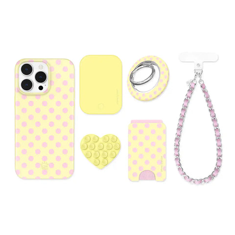 Buttercream Polka Dot iPhone Bundle Set