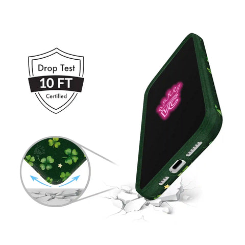 Lucky Clover Glitter iPhone Case