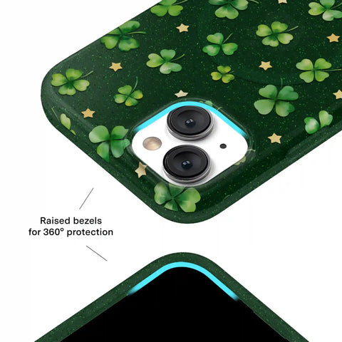 Lucky Clover Glitter iPhone Case