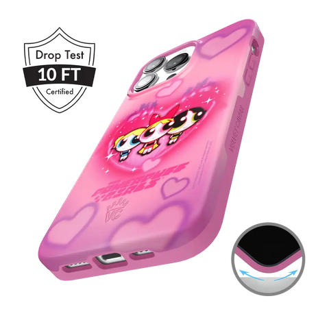 The Powerpuff Girls Airbrush Hearts iPhone Case