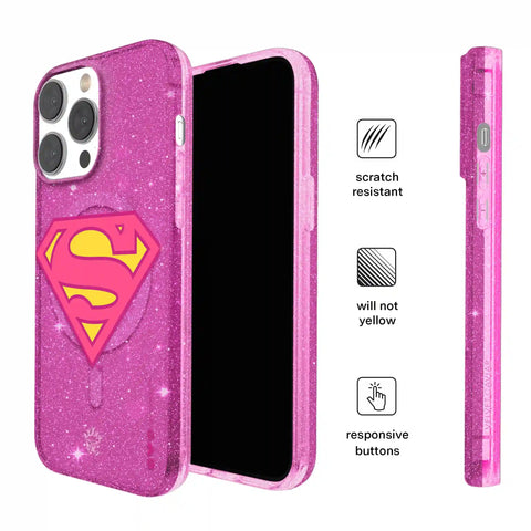 Supergirl Stardust Glitter iPhone Case