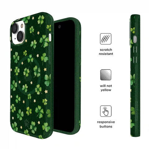 Lucky Clover Glitter iPhone Case