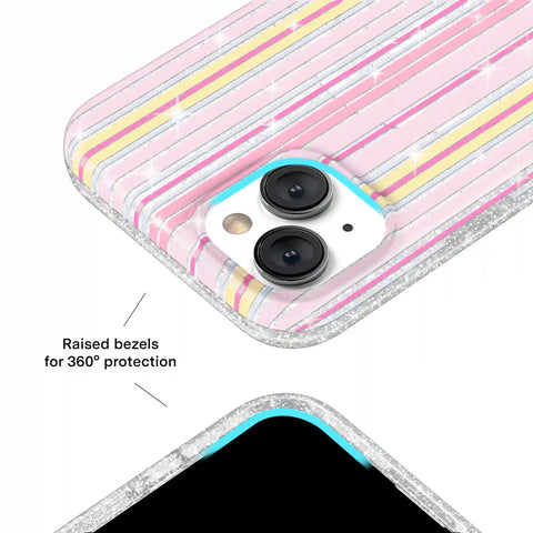 Sunkissed Stripes Glitter iPhone Case