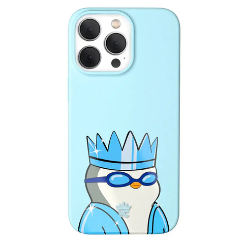Pudgy Penguins Polar Blue iPhone Case