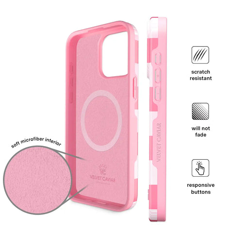 Pink Vibe Checkered iPhone Case