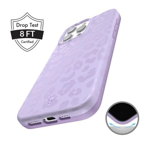 Lilac Leopard iPhone Case