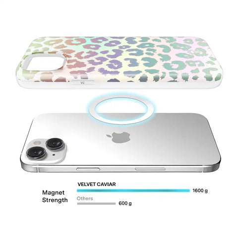 White Opal Leopard iPhone Case