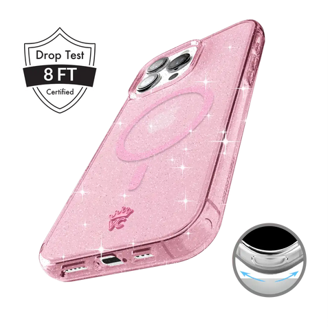 Pink Stardust Glitter iPhone Case