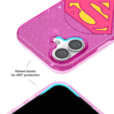 Supergirl Stardust Glitter iPhone Case
