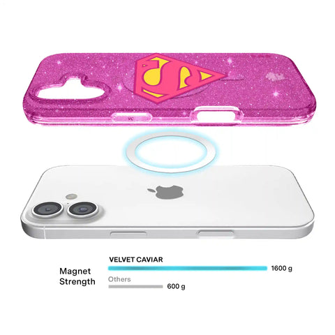 Supergirl Stardust Glitter iPhone Case