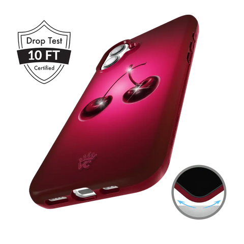 Black Cherry Crystal iPhone Case