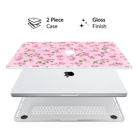 Baby Pink Roses MacBook Case