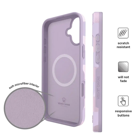 Lilac Vibe Checkered iPhone Case