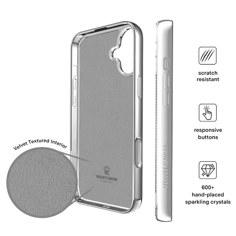 Chrome Caviar Crystals iPhone Case