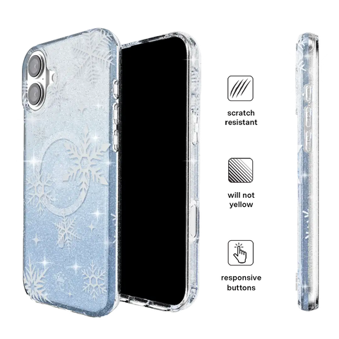 Snow Angel Glitter iPhone Case