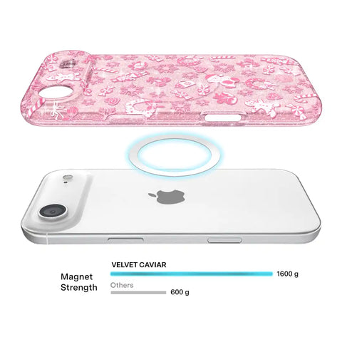 Pink Christmas Glitter iPhone Case