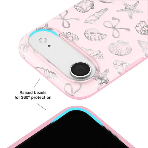 Pink Coastal Seashells iPhone Case