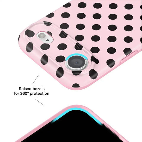 Princess Pink Polka Dot iPhone Case