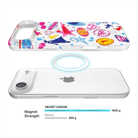 Supergirl Krypto Glitter iPhone Case