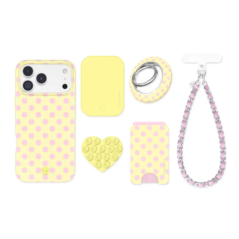 Buttercream Polka Dot iPhone Bundle Set