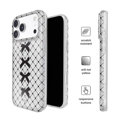 Lacy Black Bows iPhone Case