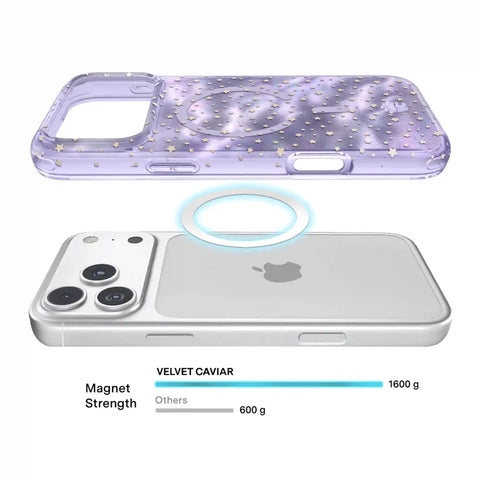 Lilac Celestial Stars iPhone Case