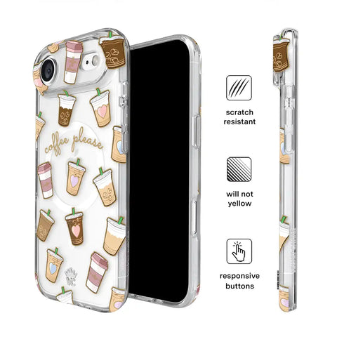 Coffee First iPhone Case