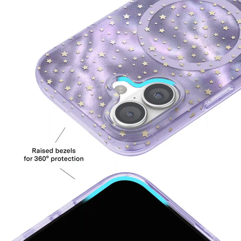 Lilac Celestial Stars iPhone Case
