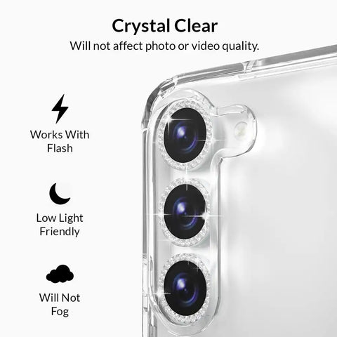 Crystal Glam Camera Lens Protector for Samsung