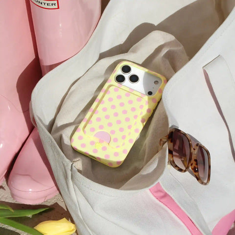 Buttercream Polka Dot MagSafe Wallet