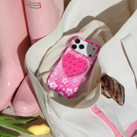 Hot Pink Heart MagSafe MightyGrip